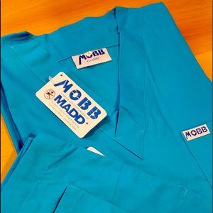 Nurses Scrubs Set. Electric Blue. XS